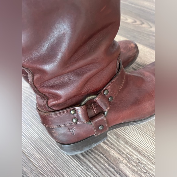 •FRYE Melissa Harness Inside Zip Wide-Calf Boots - Pre-loved• - Picture 7 of 15